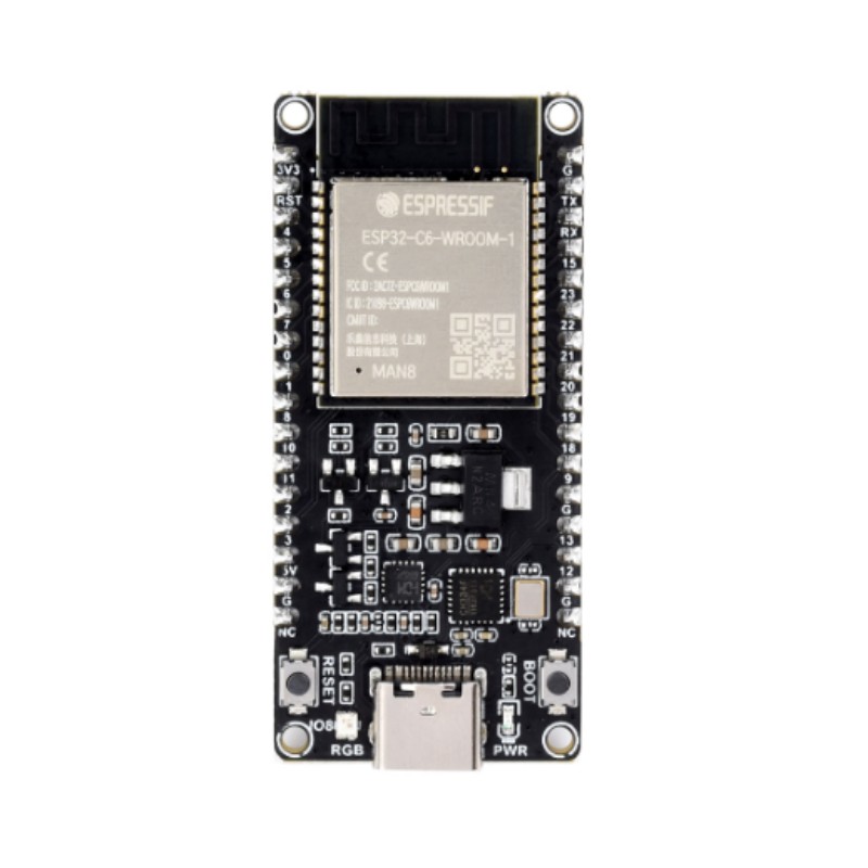 Дәнекер PIN коды бар ESP32-C6-DEV-KIT-N8-M